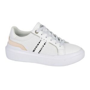 Cipriata Womens/Ladies Glamour Lace Up Sneakers / White/Natural